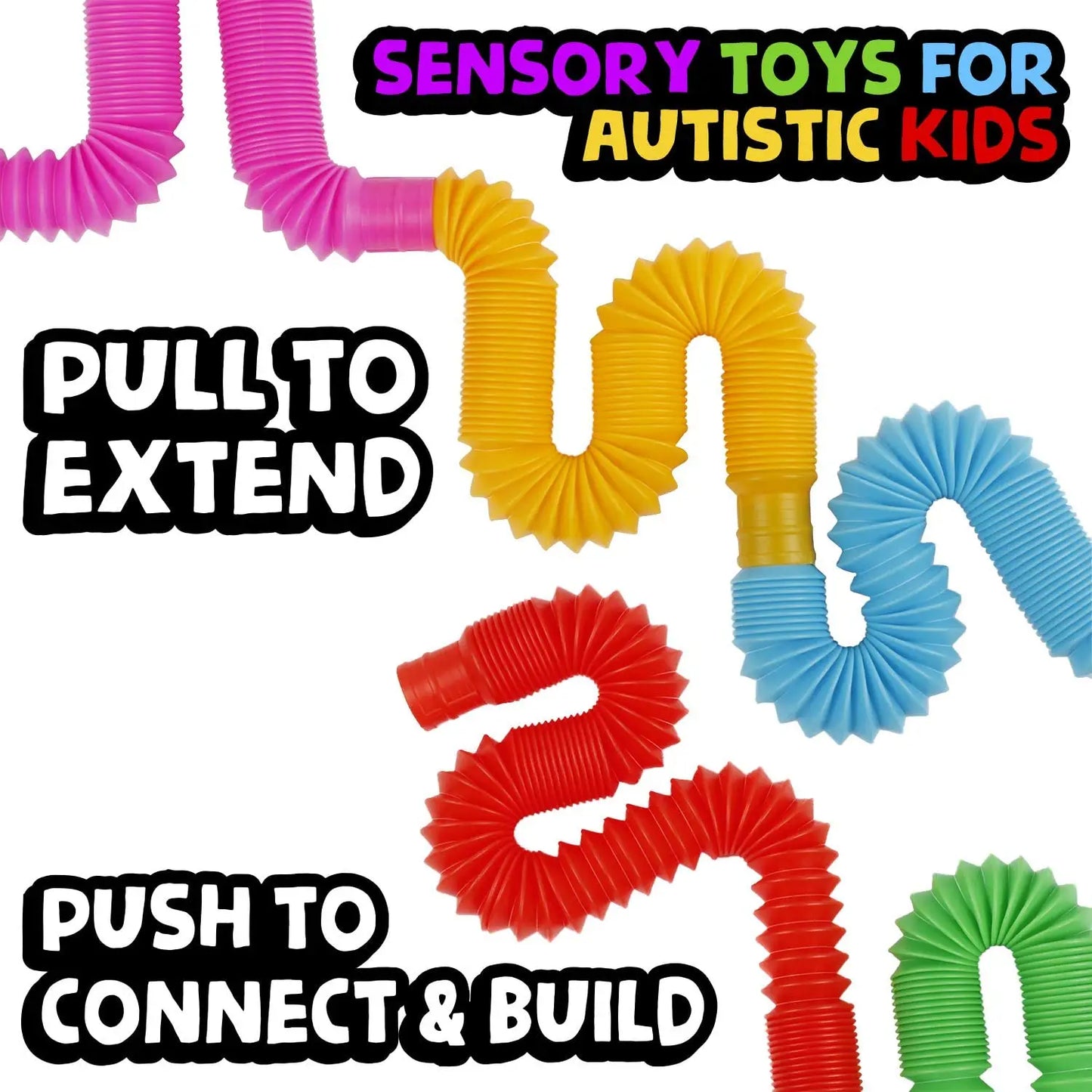 Calming Sensory Fidget Tubes – Soothing Sensory Toy for Neurodivergent Kids