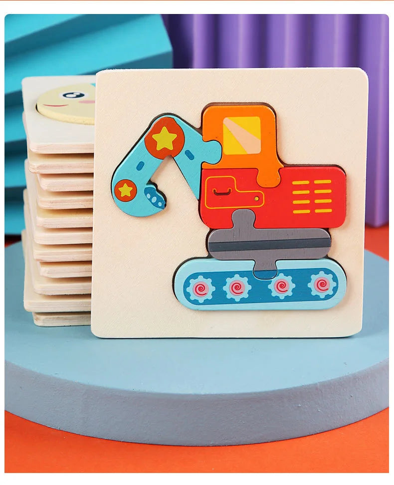 Safe, non-toxic Montessori puzzle promoting sensory and cognitive development