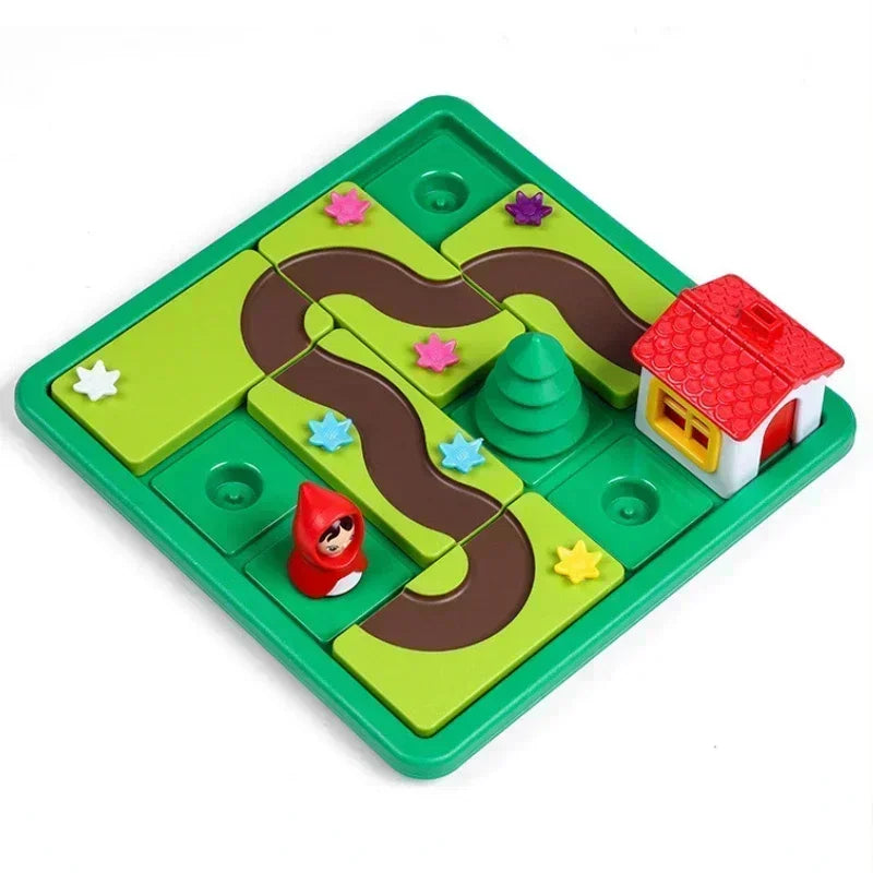 Sensory learning tool combining storytelling and puzzle-solving.