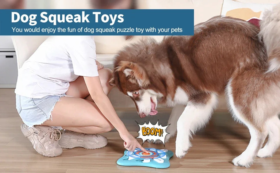 IQ Training Dog Treat Puzzle Toy – Interactive Slow Feeder