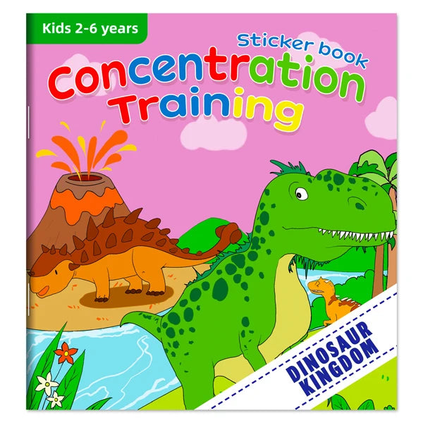 Montessori Educational Cartoon Sticker Books for Kids Age 3–6