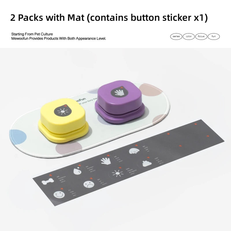 Mewoofun Dog Talking Buttons- Interactive Communication Training Toy