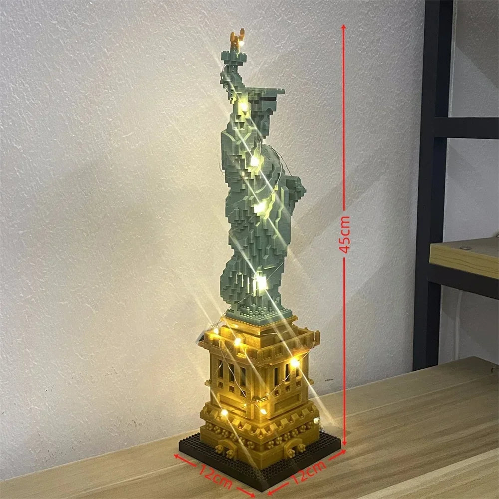 Mini Eiffel Tower Building Blocks Set with LED Light – Paris Model Kit