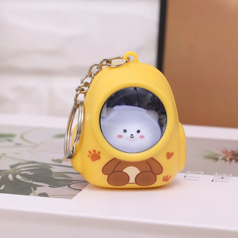 Cute Cat Mini Keychain Flashlight – Small LED Torch for Cat Lovers and Everyday Carry