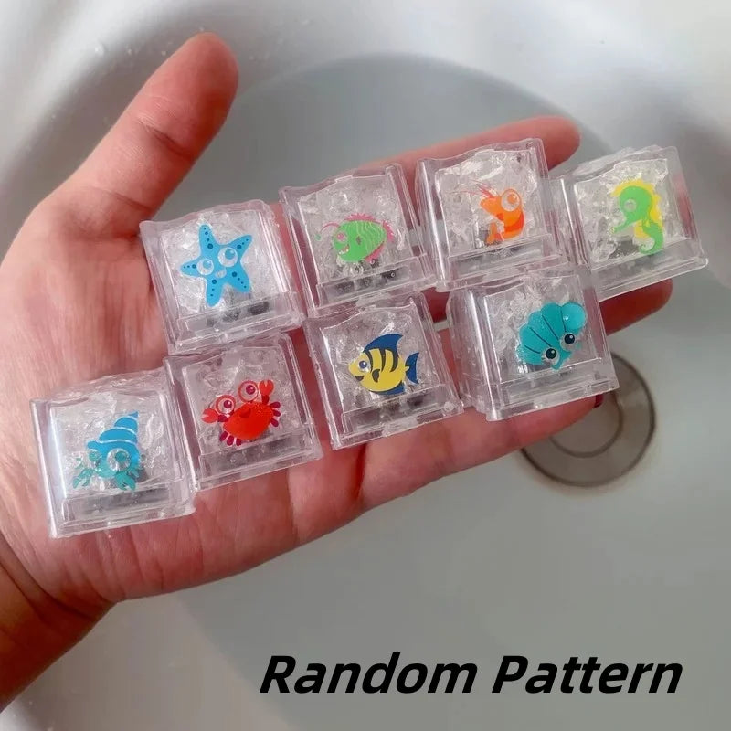 Infant Bath LED Light Up water cubes – Safe Sensory Toy for Water Play