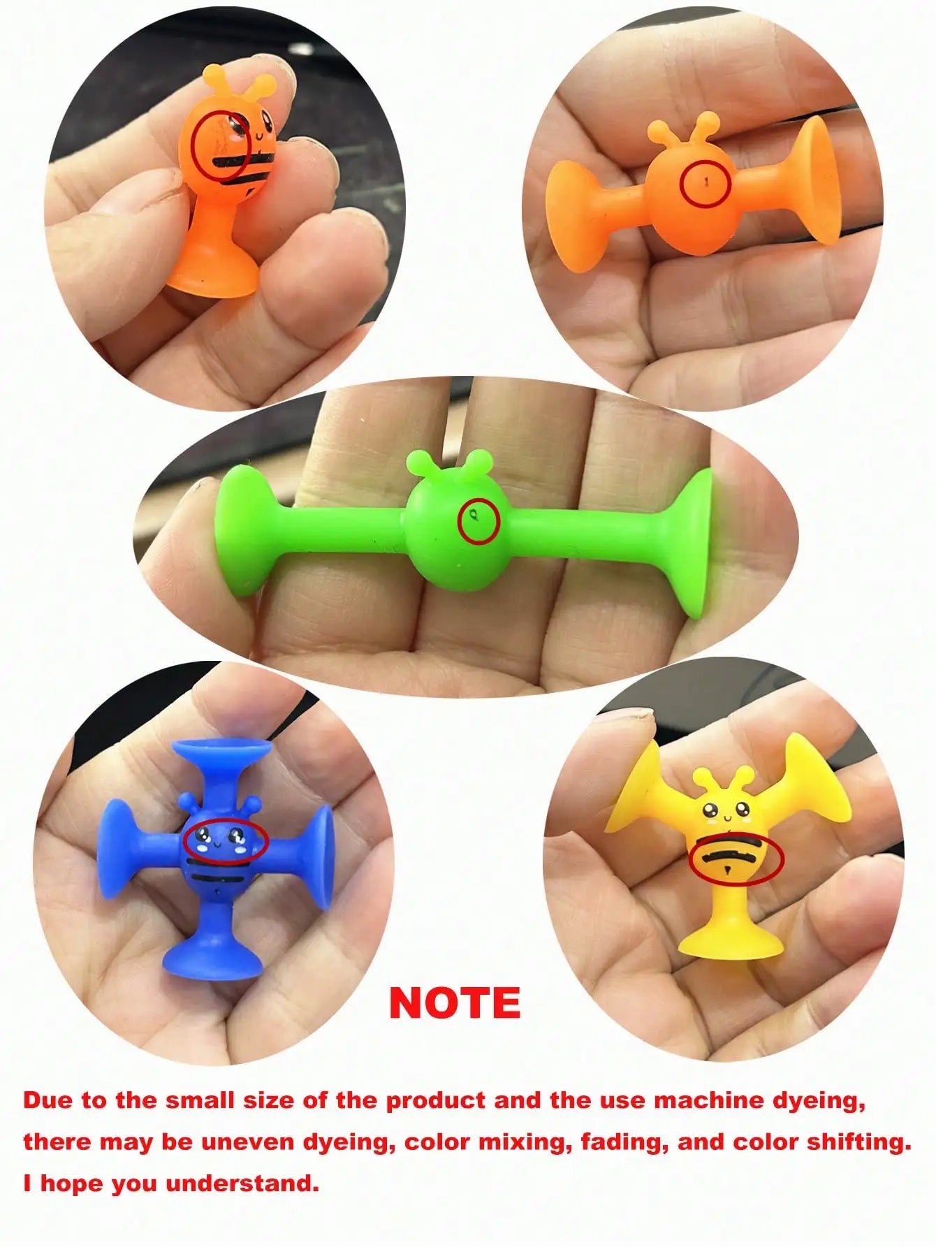 Suction Bees Sensory Toy – Portable Infant Sensory Toy for Fine Motor Skills