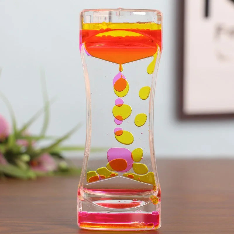 Liquid Motion Bubbler Hourglass – Visual Sensory Toy for Kids & Adults with Autism, ADHD & Anxiety (Ages 3+)