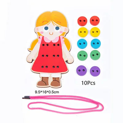 SkillLoop Montessori Dressing Toy for Toddlers Learning Life Skills