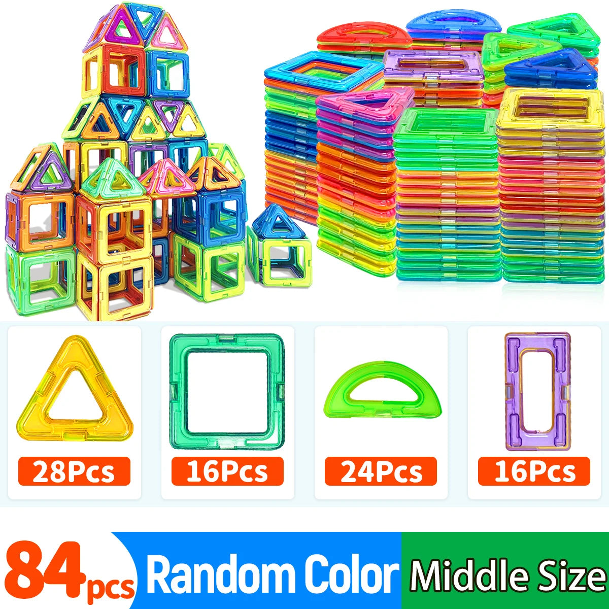MagnaQuest STEM Magnetic Building Blocks for Kids Ages 3 and Up