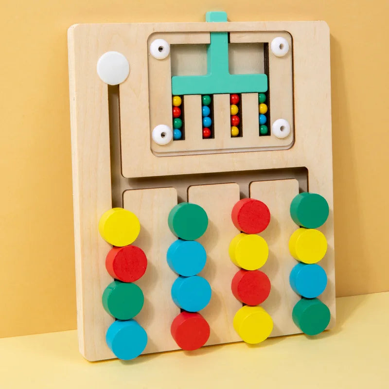 SortLogic Montessori Wooden Colour-Matching Puzzle for Kids (Ages 3+)