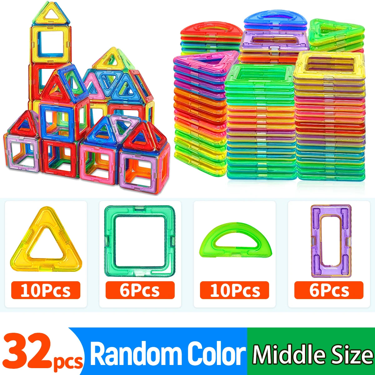 MagnaQuest STEM Magnetic Building Blocks for Kids Ages 3 and Up