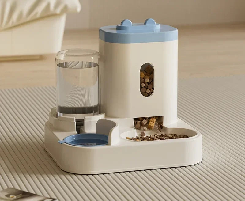 Automatic Cat and Dog Feeder with Water Fountain – Stress-Free Mealtime