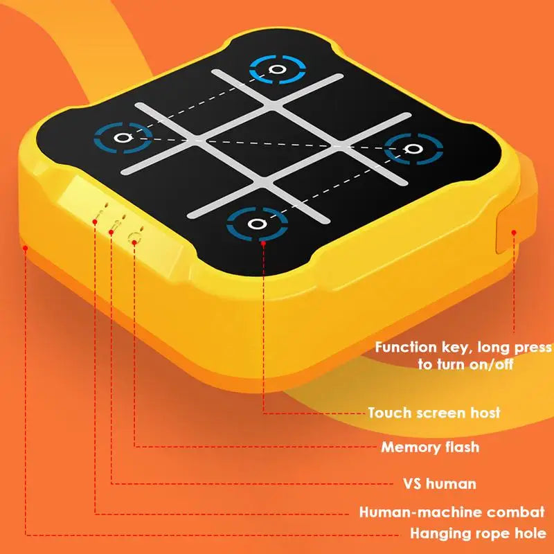 TactiPlay™ Electronic Tic-Tac-Toe – Montessori Logic Game for Kids & Family