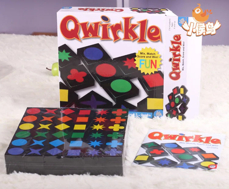 Qwirkle educational game developing reasoning skills.