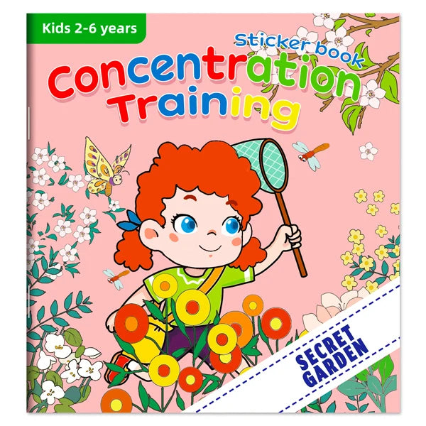 Montessori Educational Cartoon Sticker Books for Kids Age 3–6