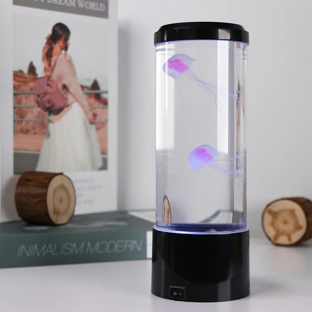 CalmGlow Jellyfish Sensory Lamp for Autism, ADHD & Anxiety— Therapeutic Multisensory Night Light