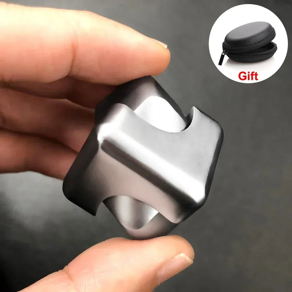 FocusSpin™ Alloy Cube Fidget Spinner – Anti-Stress Gyroscope Toy for Adults with ADHD