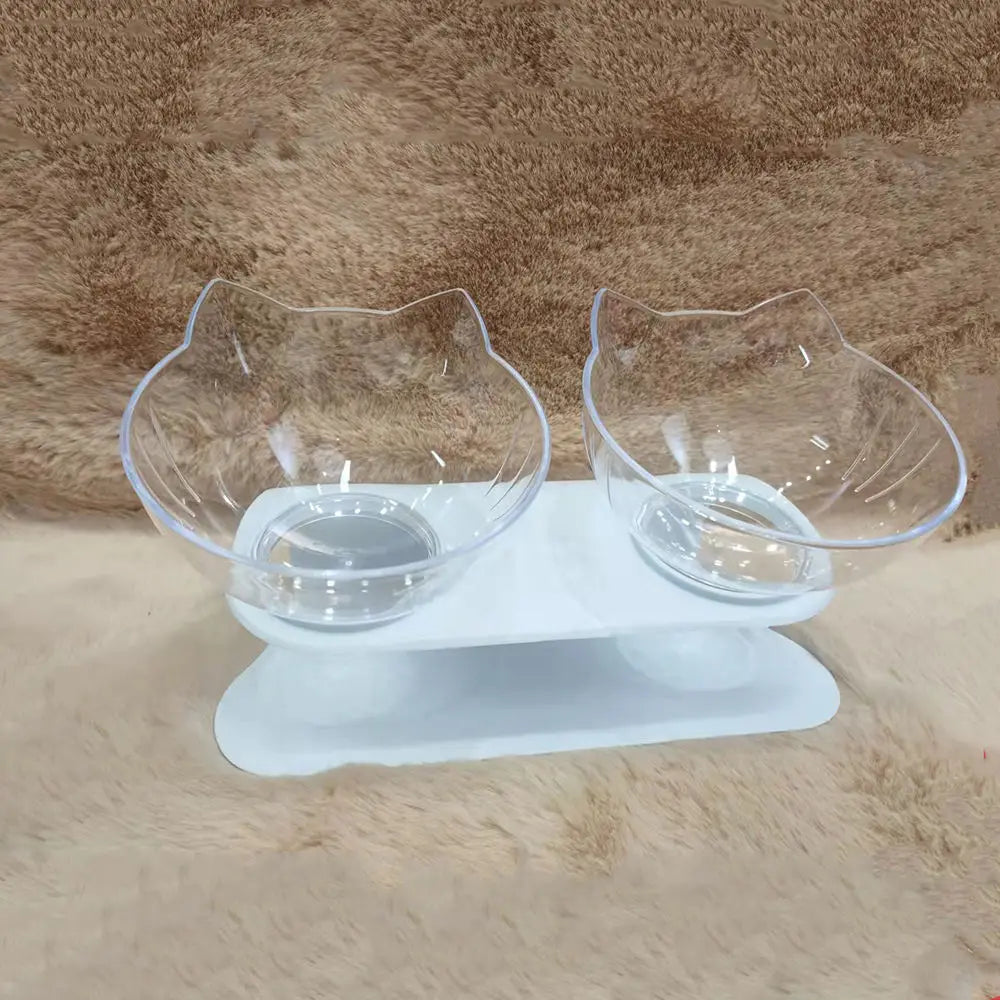 PurrTilt Ergonomic Cat Bowl Set for Improved Digestion and Neck Comfort