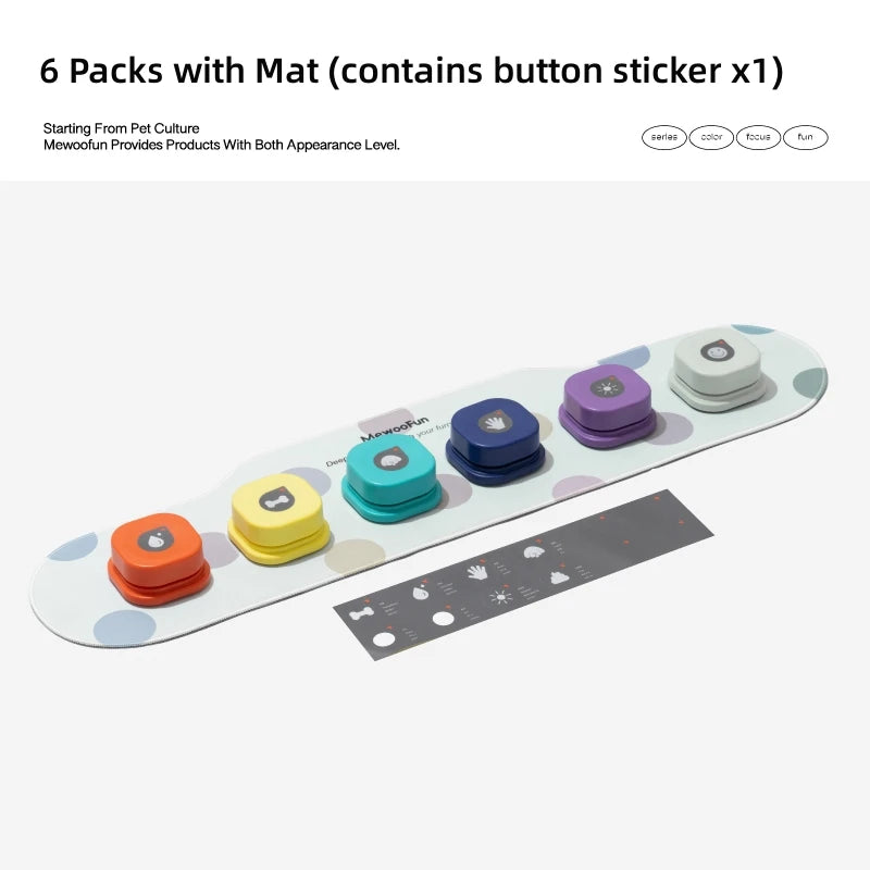 Mewoofun Dog Talking Buttons- Interactive Communication Training Toy