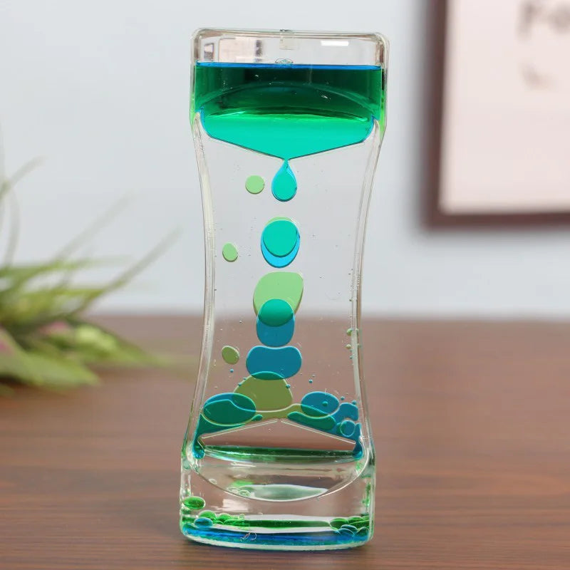 Liquid Motion Bubbler Hourglass – Visual Sensory Toy for Kids & Adults with Autism, ADHD & Anxiety (Ages 3+)