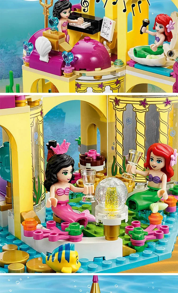 Frozen Elsa Mermaid Puzzle – Princess Castle Toy for Kids Ages 3+