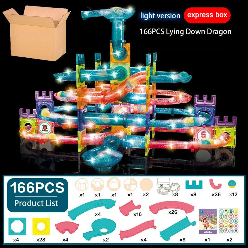 GlowTracks LED Magnetic STEM Sensory Racing Toy for Kids with Autism & ADHD