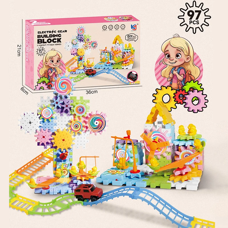 NeuroGears STEM Motorized Sensory Construction Toy for Kids with Autism & ADHD