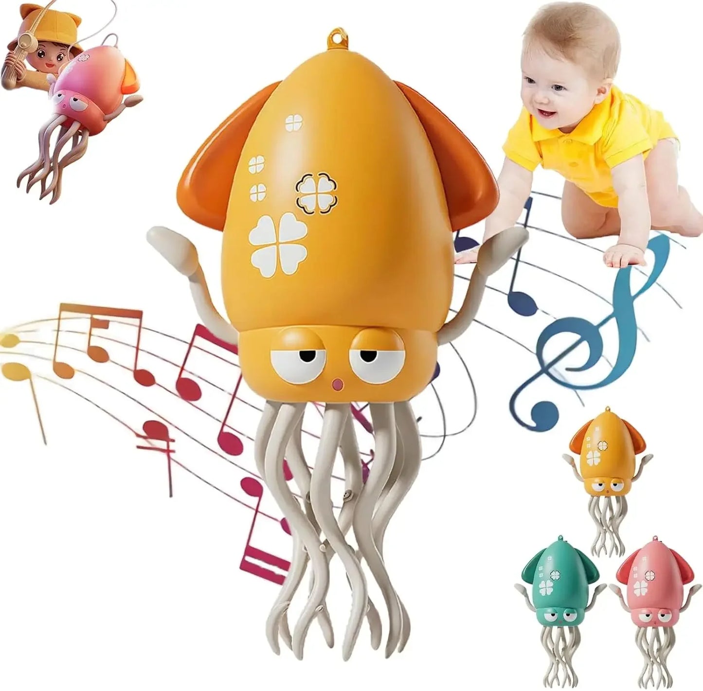 WigglePals Interactive Dancing Octopus – Sensory Music Toy for Toddlers with Autism