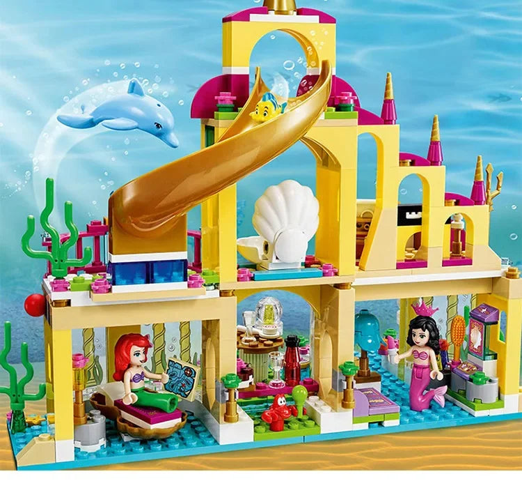 Frozen Elsa Mermaid Puzzle – Princess Castle Toy for Kids Ages 3+