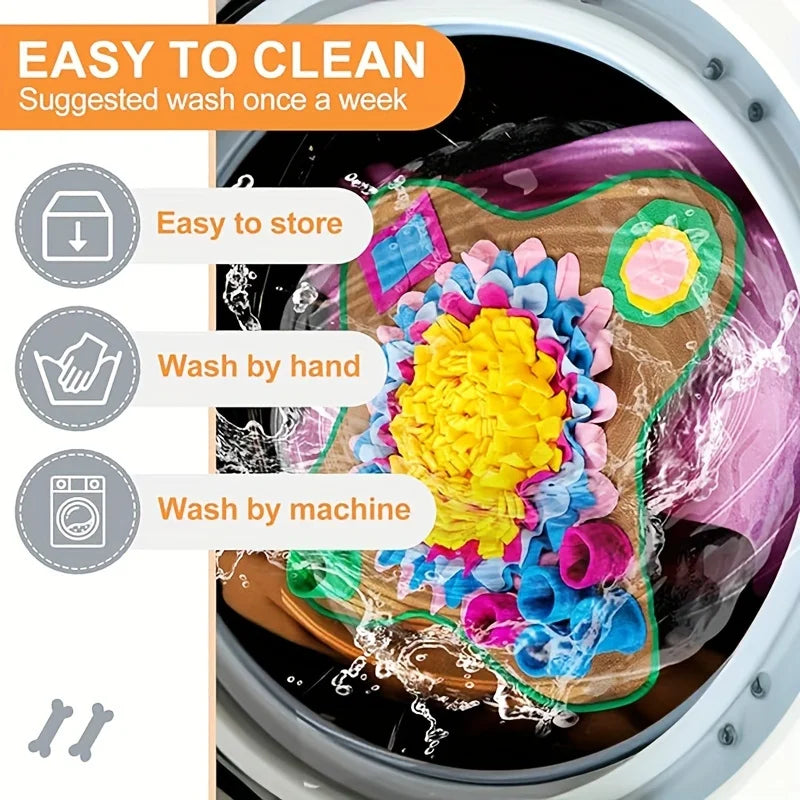 Lick mat integrated dog cooling down mat for anxiety relief