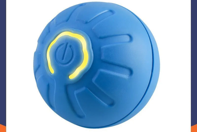 smart blue dog ball interactive.