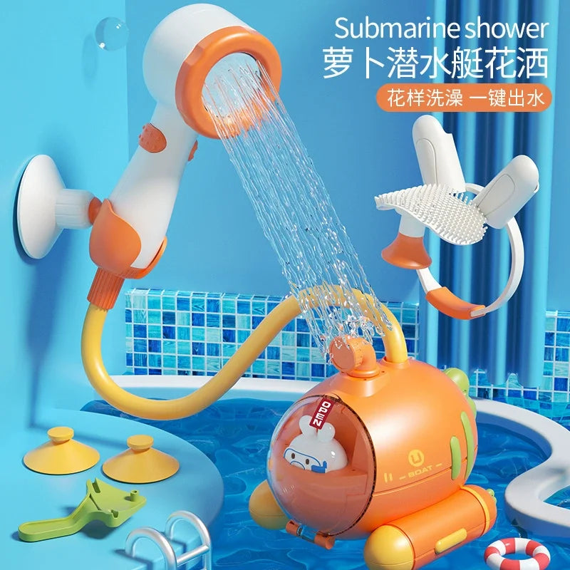 Cute Duck Bathtub Toy Set – Floating Bath Toys for Babies & Toddlers (Ages 6 Months+)