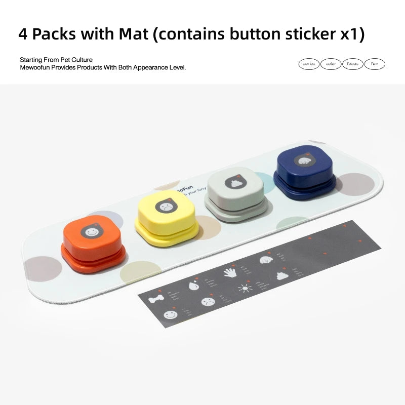 Mewoofun Dog Talking Buttons- Interactive Communication Training Toy