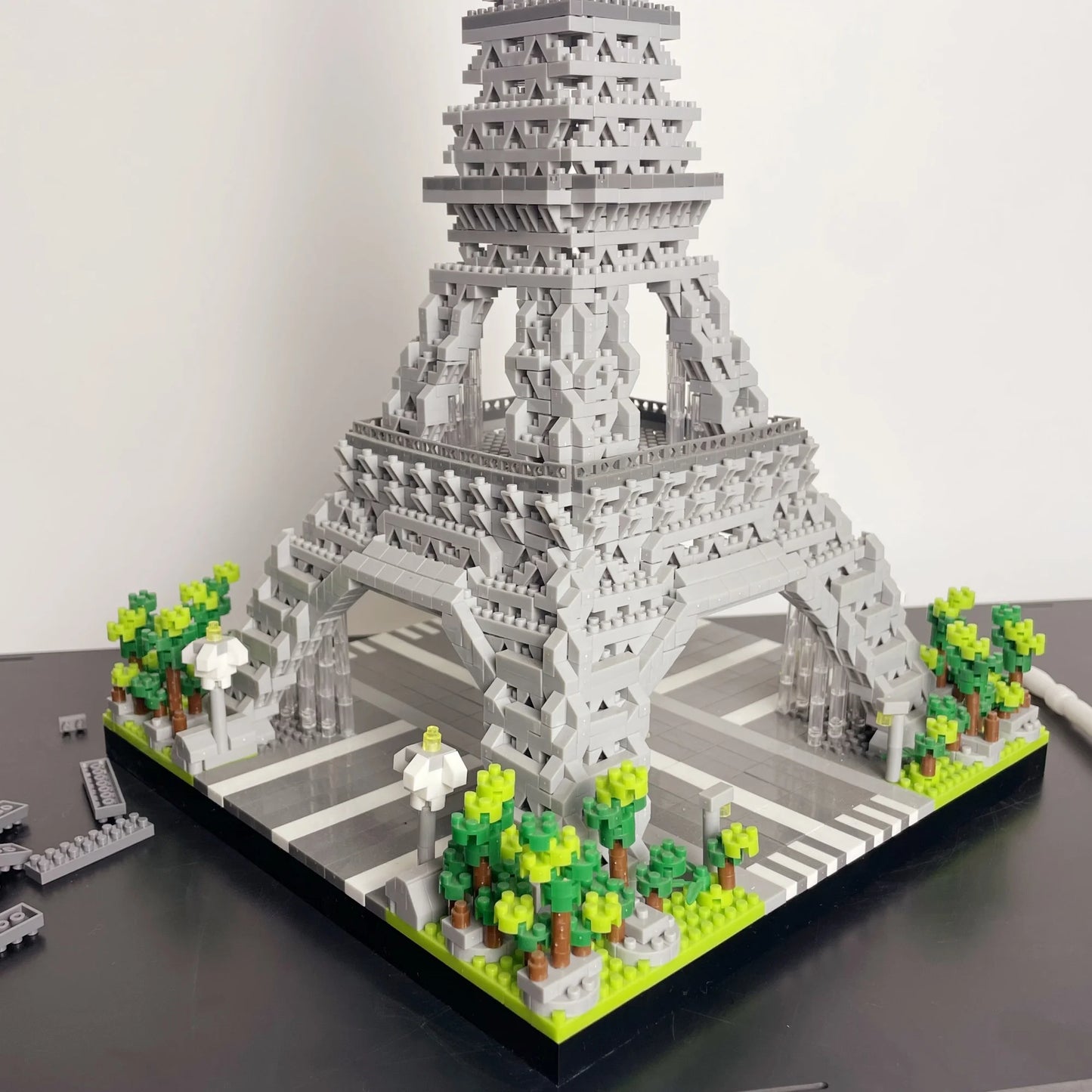 Mini Eiffel Tower Building Blocks Set with LED Light – Paris Model Kit