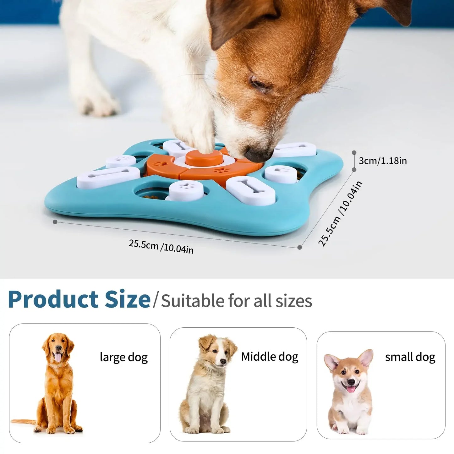 IQ Training Dog Treat Puzzle Toy – Interactive Slow Feeder