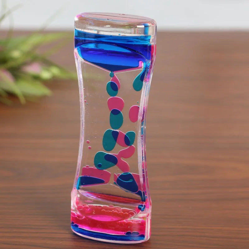 Liquid Motion Bubbler Hourglass – Visual Sensory Toy for Kids & Adults with Autism, ADHD & Anxiety (Ages 3+)
