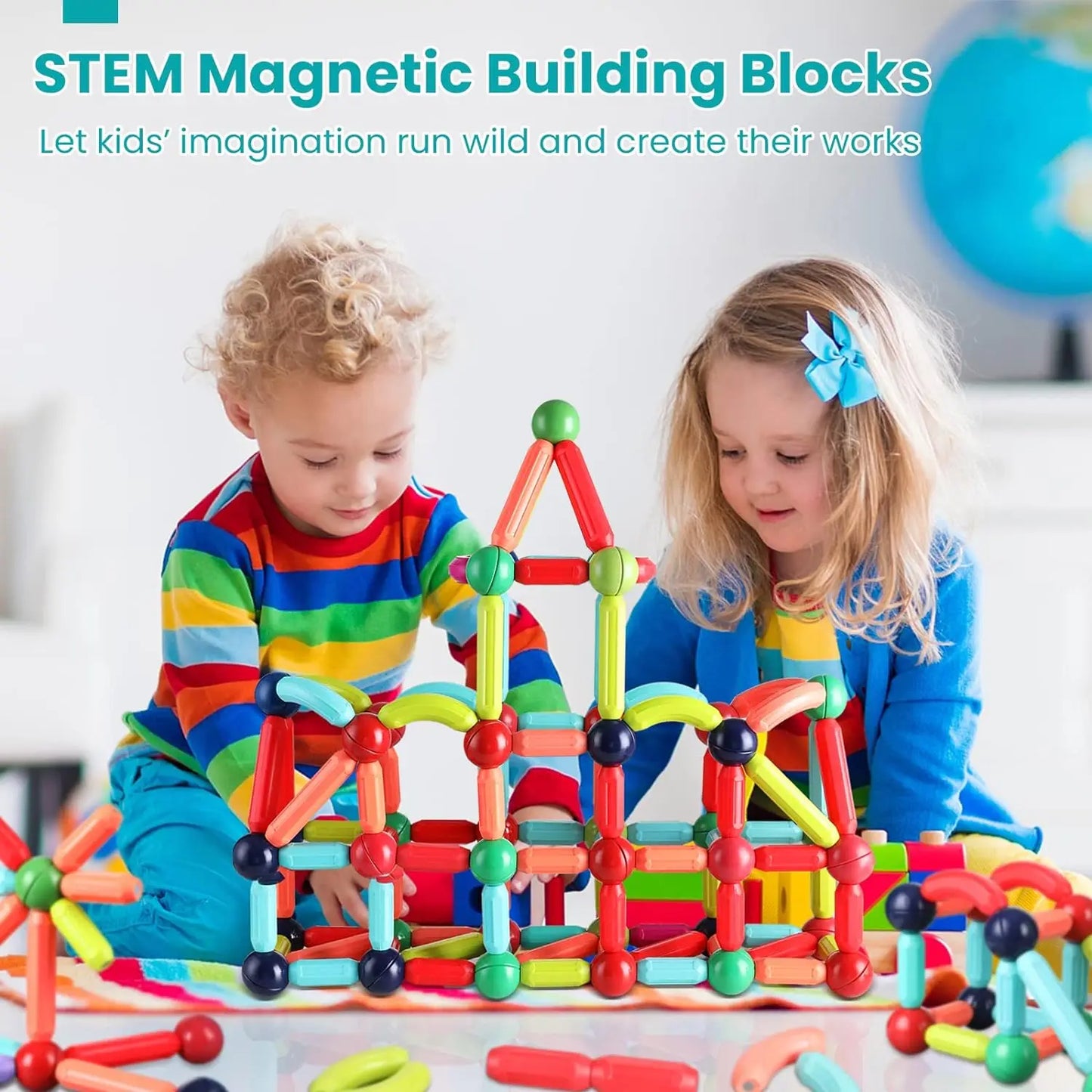MagnaForm Magnetic Balls & Sticks – STEM Building Set for Kids Ages 6+