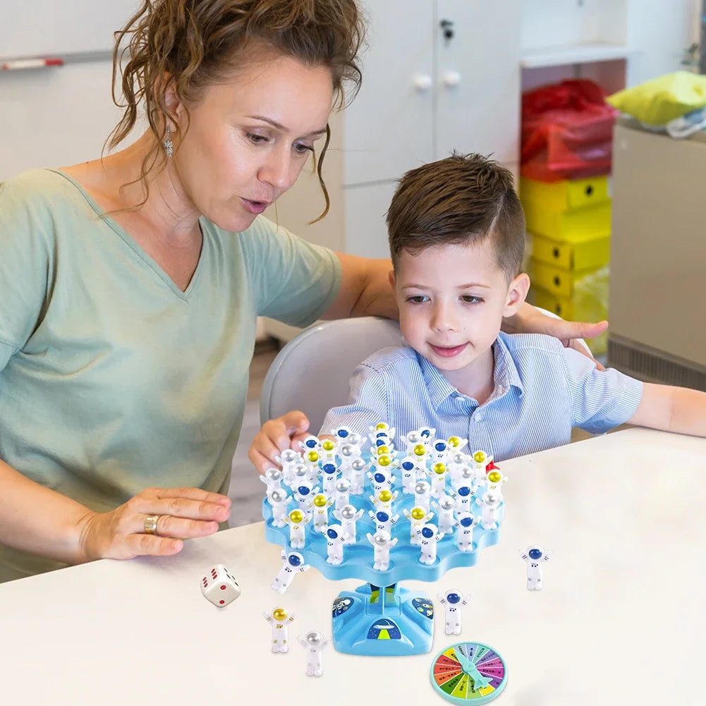 Educational balance board toy promoting focus and patience in children