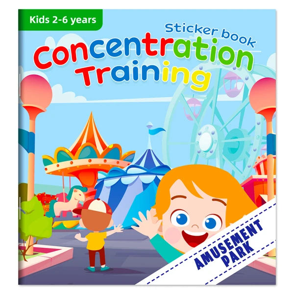 Montessori Educational Cartoon Sticker Books for Kids Age 3–6