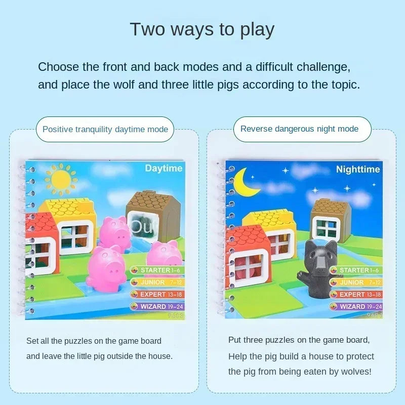 FairyTaleBuild™ Three Little Pigs 3D Puzzle – Story-Based Brain Teaser for Kids