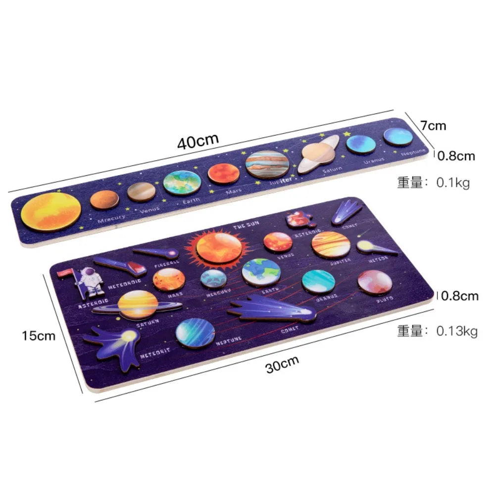 Educational space puzzle supporting spatial skills