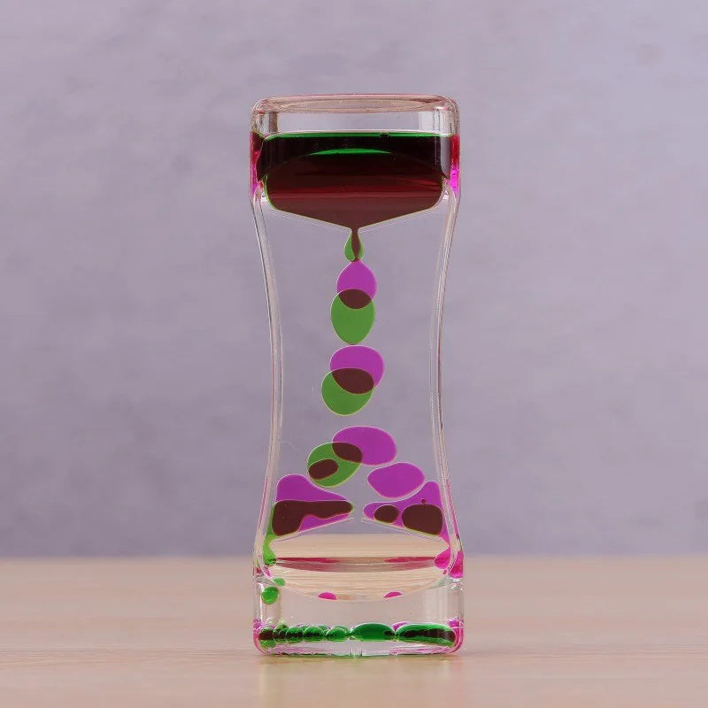 Liquid Motion Bubbler Hourglass – Visual Sensory Toy for Kids & Adults with Autism, ADHD & Anxiety (Ages 3+)