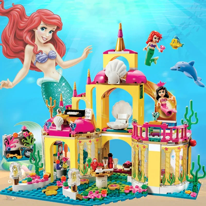 Frozen Elsa Mermaid Puzzle – Princess Castle Toy for Kids Ages 3+