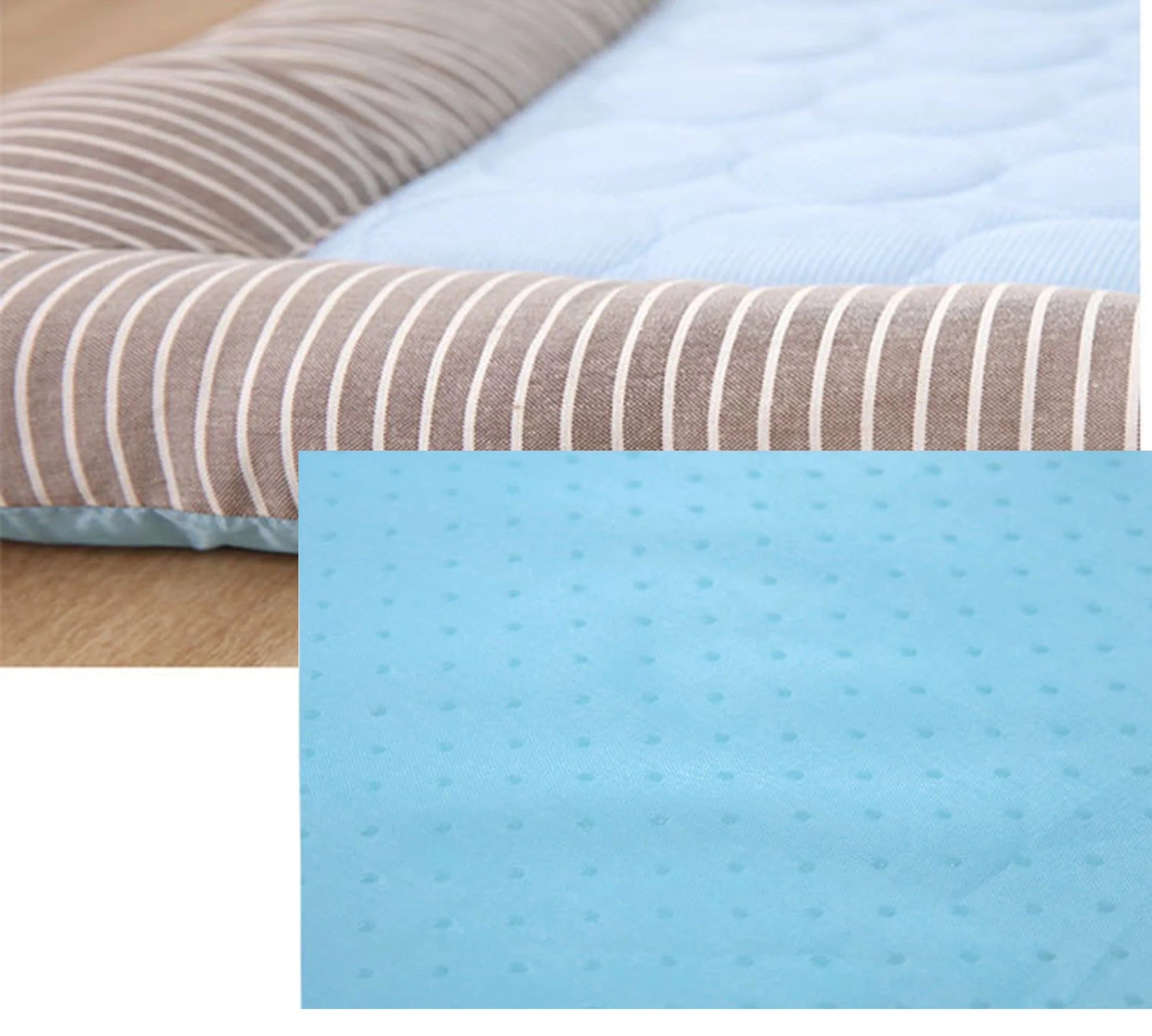 Foldable pet cooling bed perfect for travel and beach trips