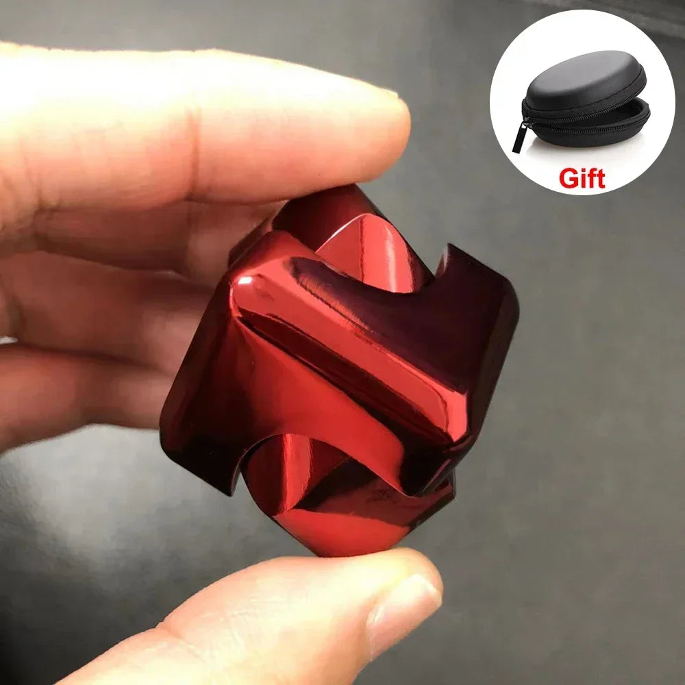 FocusSpin™ Alloy Cube Fidget Spinner – Anti-Stress Gyroscope Toy for Adults with ADHD