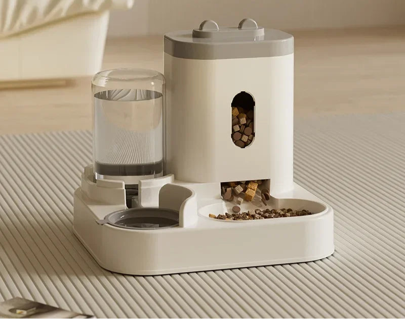 Automatic Cat and Dog Feeder with Water Fountain – Stress-Free Mealtime