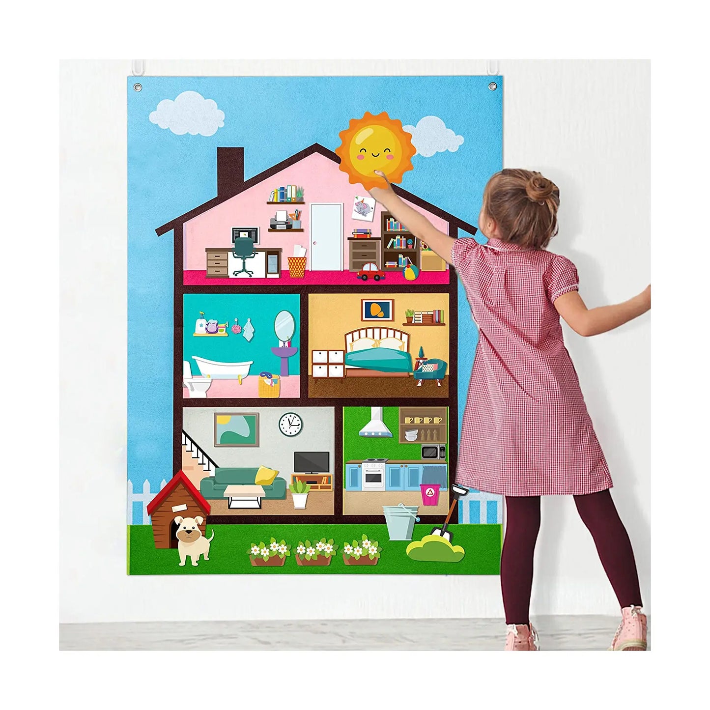 My Felt Daily Story Calendar for Montessori Routine and Emotional Learning