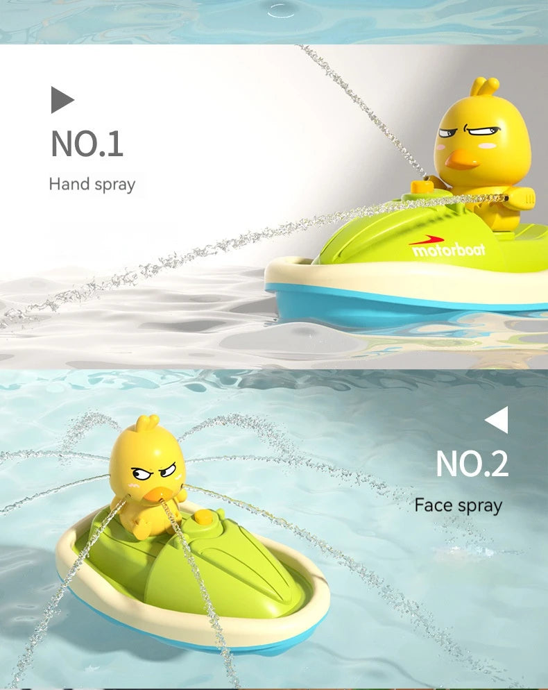 Cute Duck Bathtub Toy Set – Floating Bath Toys for Babies & Toddlers (Ages 6 Months+)