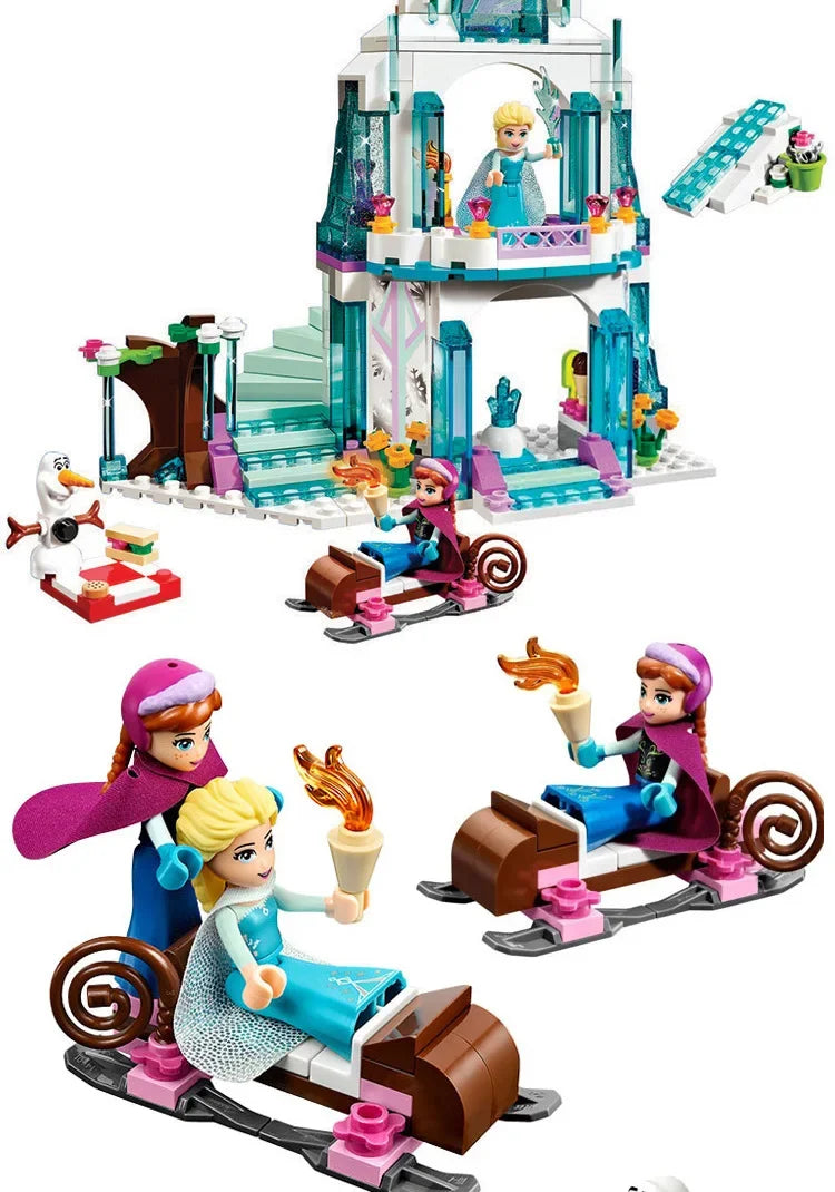 Frozen Elsa Mermaid Puzzle – Princess Castle Toy for Kids Ages 3+