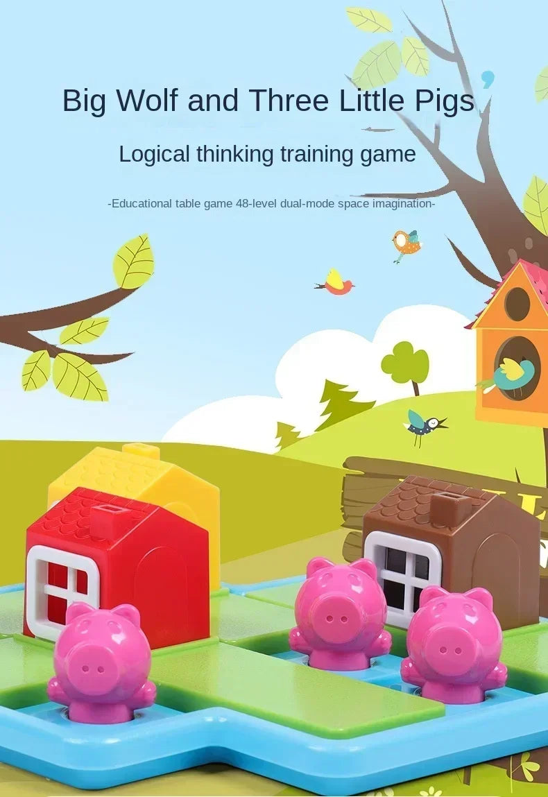 FairyTaleBuild™ Three Little Pigs 3D Puzzle – Story-Based Brain Teaser for Kids
